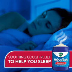 Vicks Vapo Rub Topical Chest Rub and Analgesic Ointment, Cough Medicine for Cough Relief, 1.76 oz