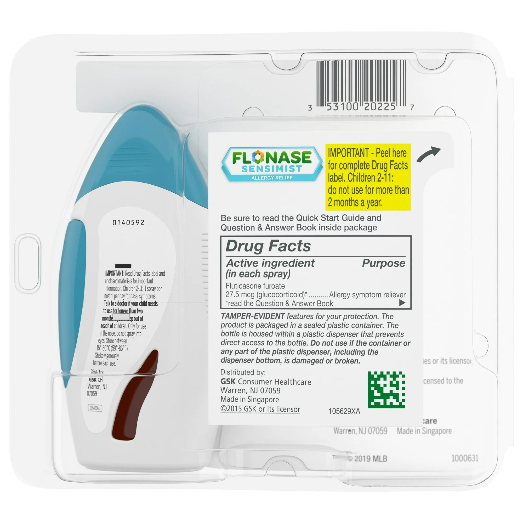 Flonase Sensimist Allergy Relief Nasal Spray Non-Drowsy Allergy Medicine