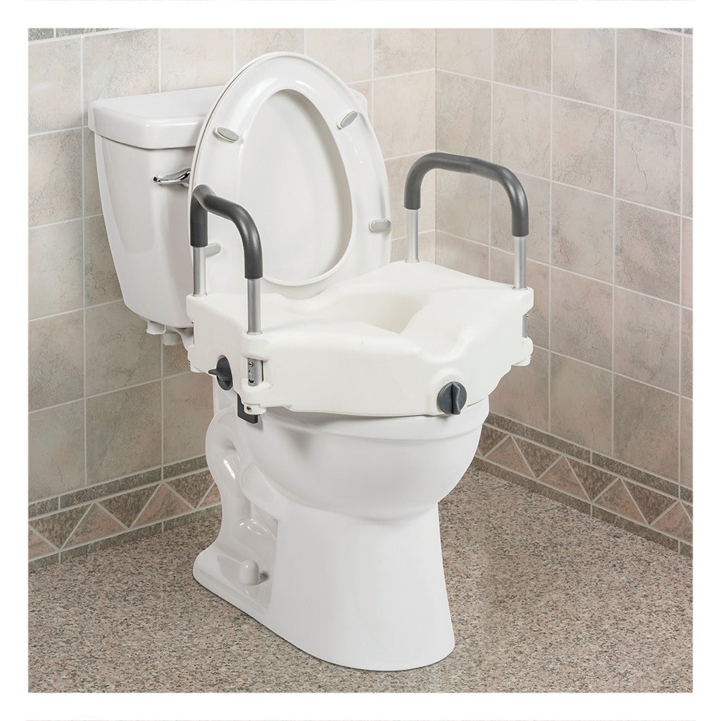 Drive Medical PreserveTech™ Secure Lock Raised Toilet Seat