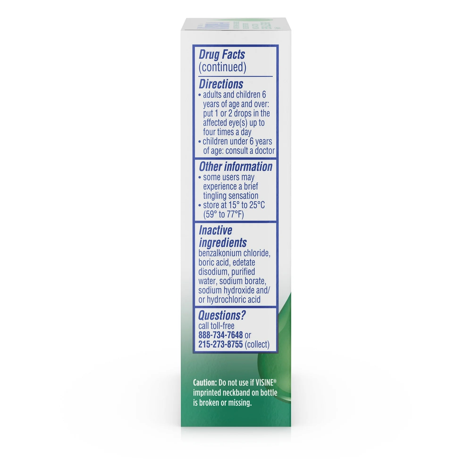 Visine -A Antihistamine + Redness Multi-Action Eye Allergy Reliever Eye Drops, .5 Fl. Oz