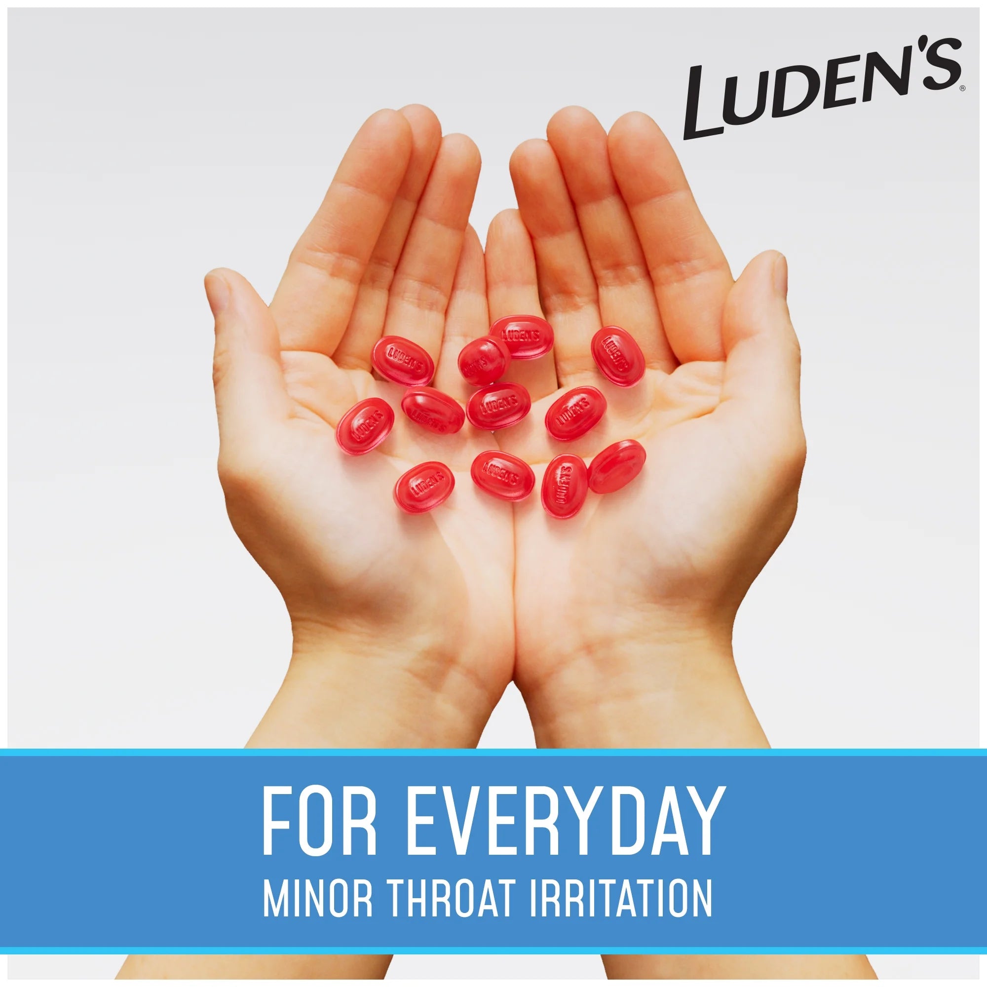 Luden's Sore Throat Drops, for Minor Sore Throat Relief, Sugar Free Wild Cherry Throat Remedy, 75 Ct