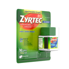 Zyrtec 24 Hour Allergy Relief Tablets with 10 mg Cetirizine Hci, 90 Ct