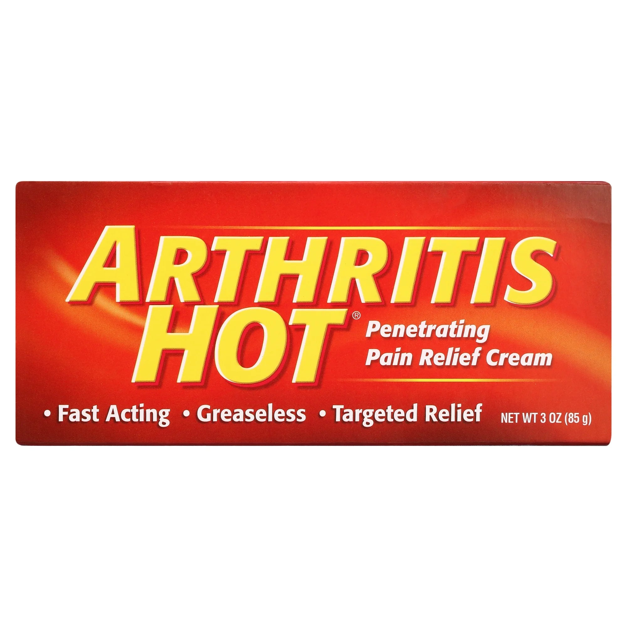 Arthritis Hot Creme Deep Penetrating Pain Relief Creme 3 ounce Flex Package
