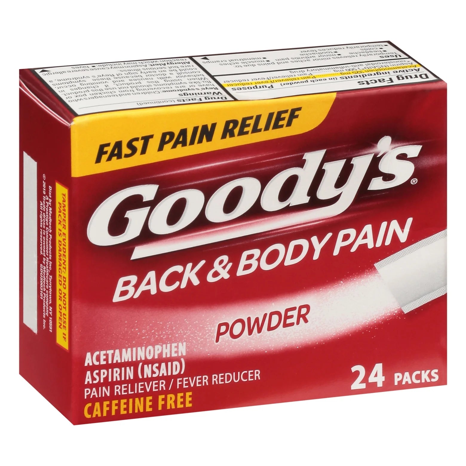 Goody's Back and Body Pain Relief Powder, Body Aches & Pains Relief, 24 Powder Sticks
