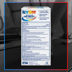 Icy Hot Original Medicated Topical Pain Reliever Liquid and Numbing Muscle Rub for Joint Pain Relief, Roll-On Cream, 16% Menthol, 2.5 fl oz