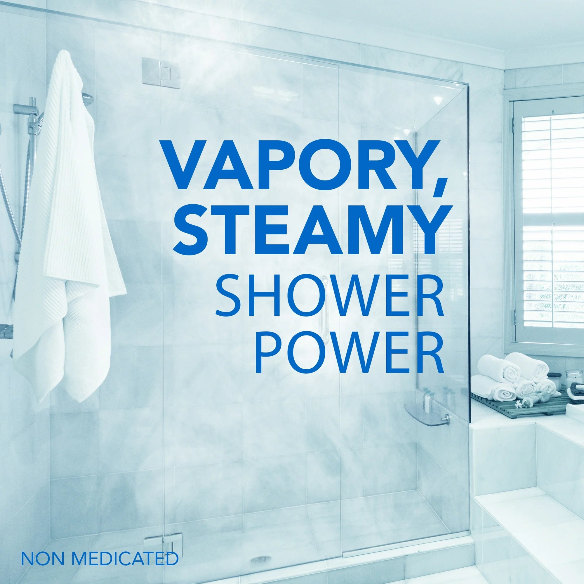Vicks Vapo Shower Tablets, Menthol Scent Soothing Non-Medicated Shower Steamers, 3 Count