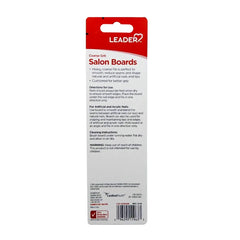 Leader Salon Boards Coarse Black, 2 Count – Professional-Grade Nail Files