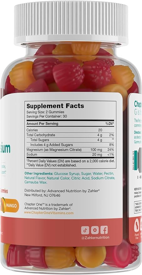 Zahler Magnesium Mixed Flavor (60) Gummies