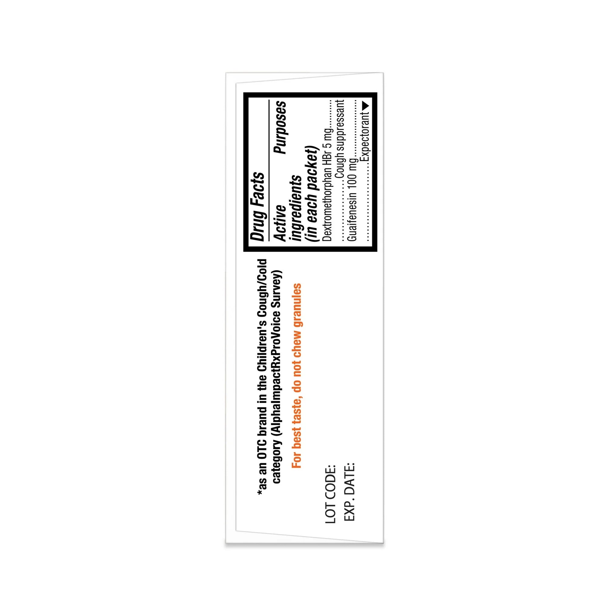 Mucinex Children's Cough Medicine & Expectorant for Kids, OTC Relief, Orange Crème Flavor Mini-Melts, 12 ct