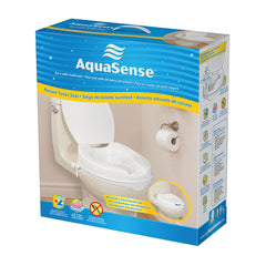 Drive Medical AquaSense Raised Toilet Seat with Lid