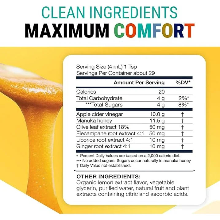 ManukaGuard Kids Cough Syrup – Natural Daytime Honey Cough Syrup for Cough & Throat Relief, 4 fl oz