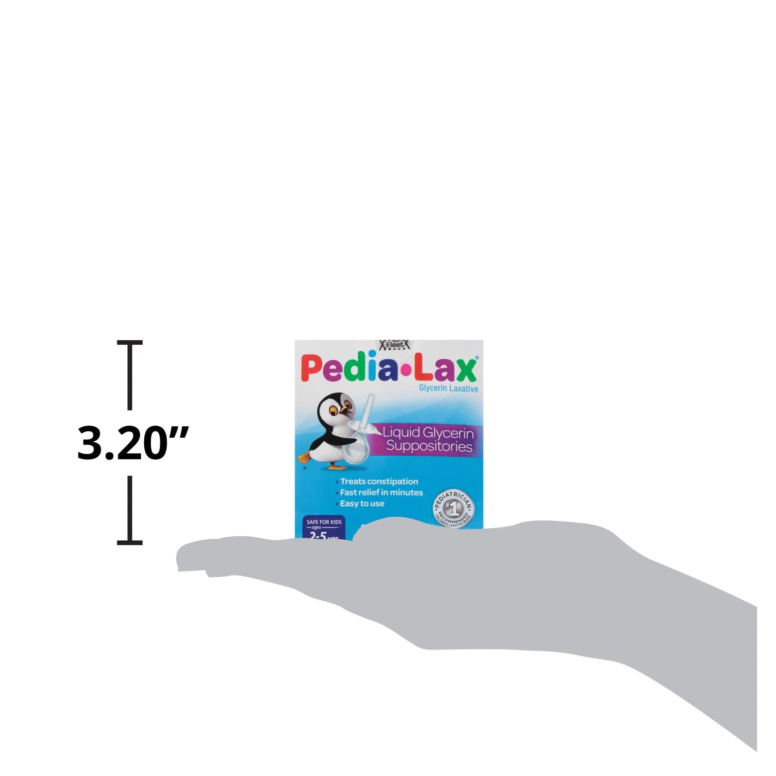 Pedia-Lax Laxative Liquid Glycerin Suppositories for Kids, Ages 2-5, 6 Count