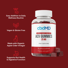 cbdMD Broad Spectrum CBD ACV Gummies