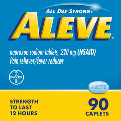 Aleve Caplets Naproxen Sodium Pain Reliever