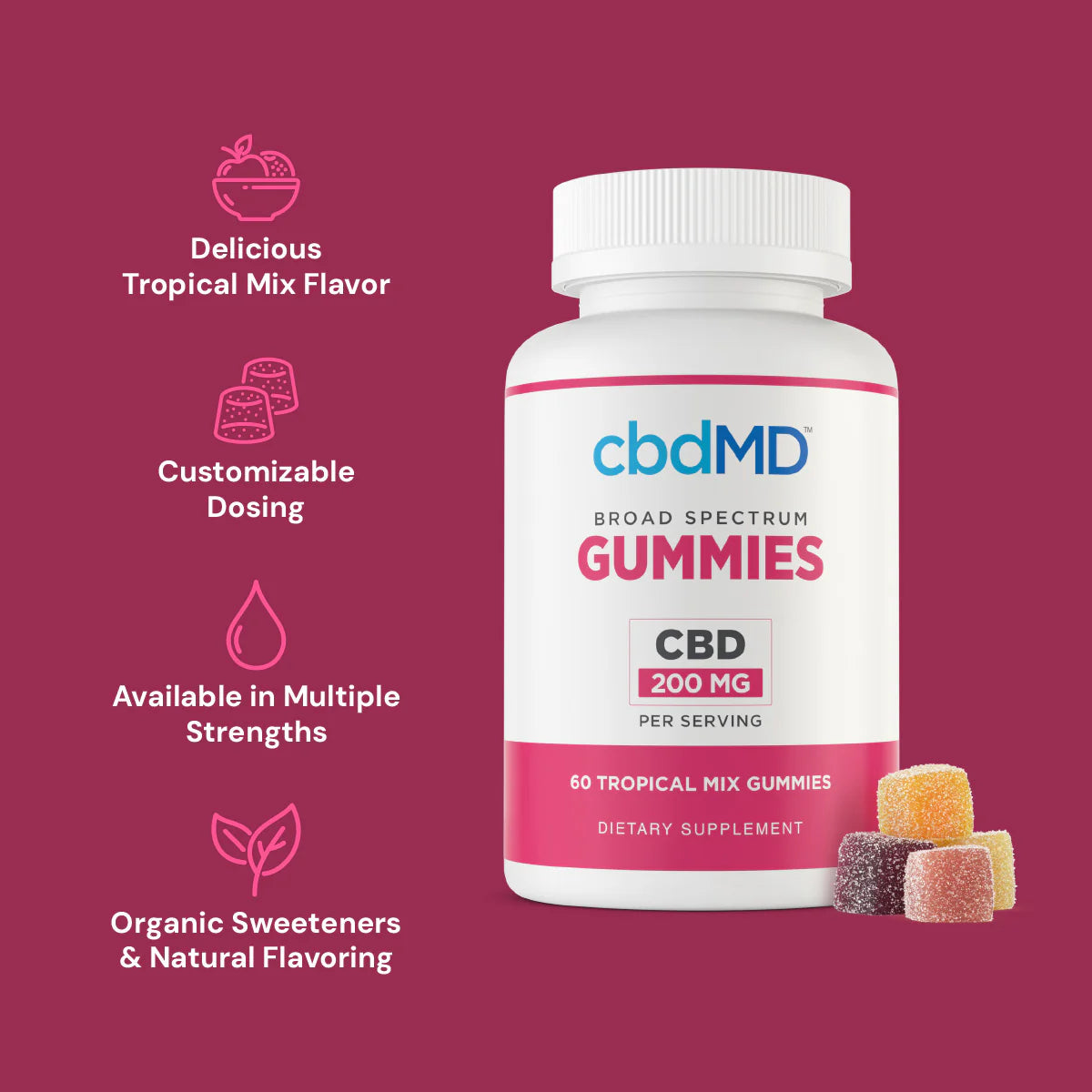 cbdMD Broad Spectrum CBD Gummies
