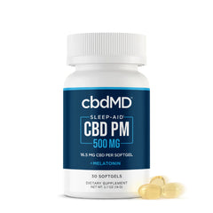 cbdMD Broad Spectrum CBD PM Softgels