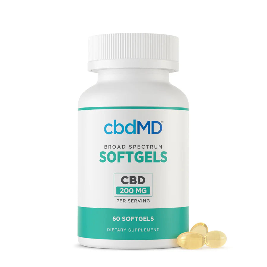 cbdMD Broad Spectrum CBD Softgels