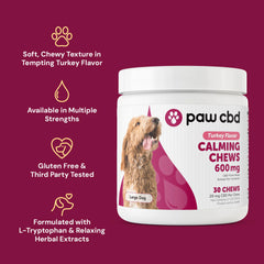 cbdMD Broad Spectrum CBD Dog Calming Chews