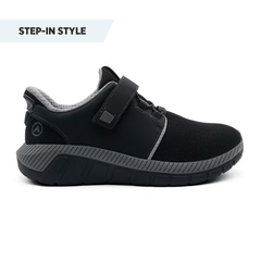 ANODYNE No. 46 Men's Sport Jogger w/ Heel Assist ( Black Grey)