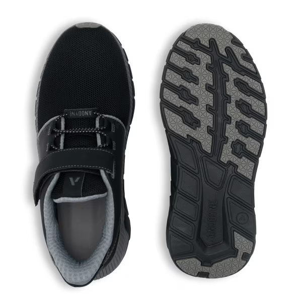 ANODYNE No. 46 Men's Sport Jogger w/ Heel Assist ( Black Grey)