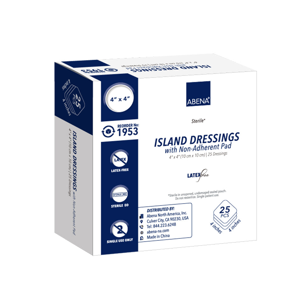 Abena Island Dressing with Non-Adherent Pad
