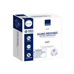 Abena Island Dressing with Non-Adherent Pad