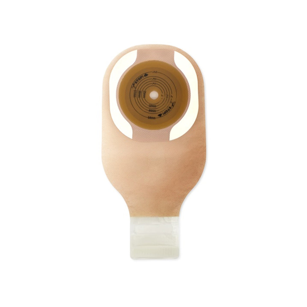 Hollister One-Piece Drainable Ostomy Kit – Flat Flextend Barrier, Lock 'n Roll Microseal Closure, Tape