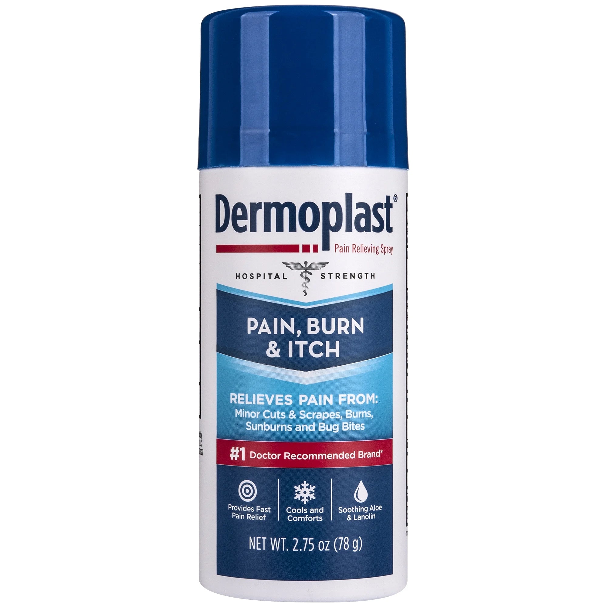 Dermoplast Pain Relief Spray for Minor Cuts, Burns and Bug Bites, 2.75 oz
