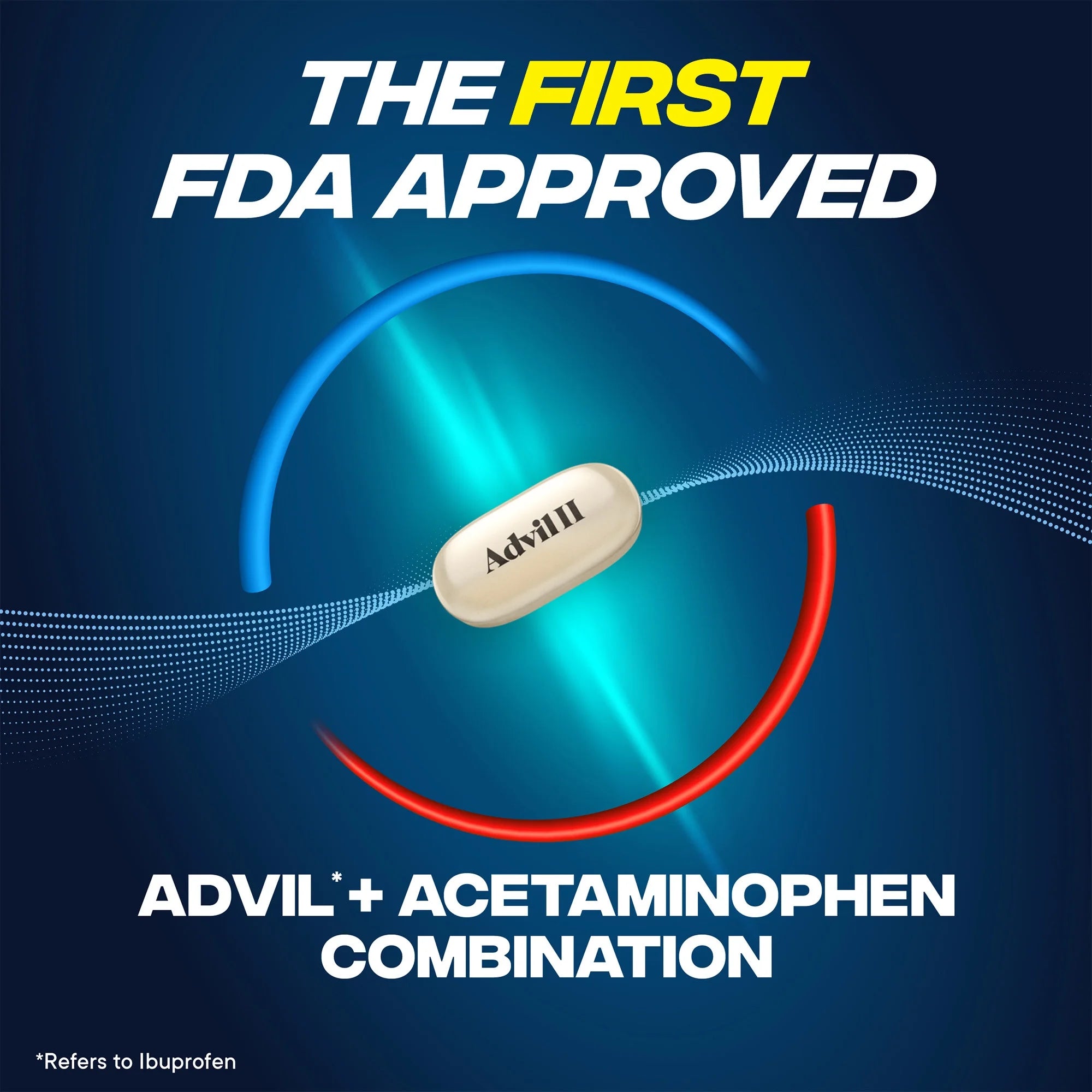 Advil Dual Action Pain Relievers Coated Caplets, 125 mg Ibuprofen and 250 mg Acetaminophen, 72 Count