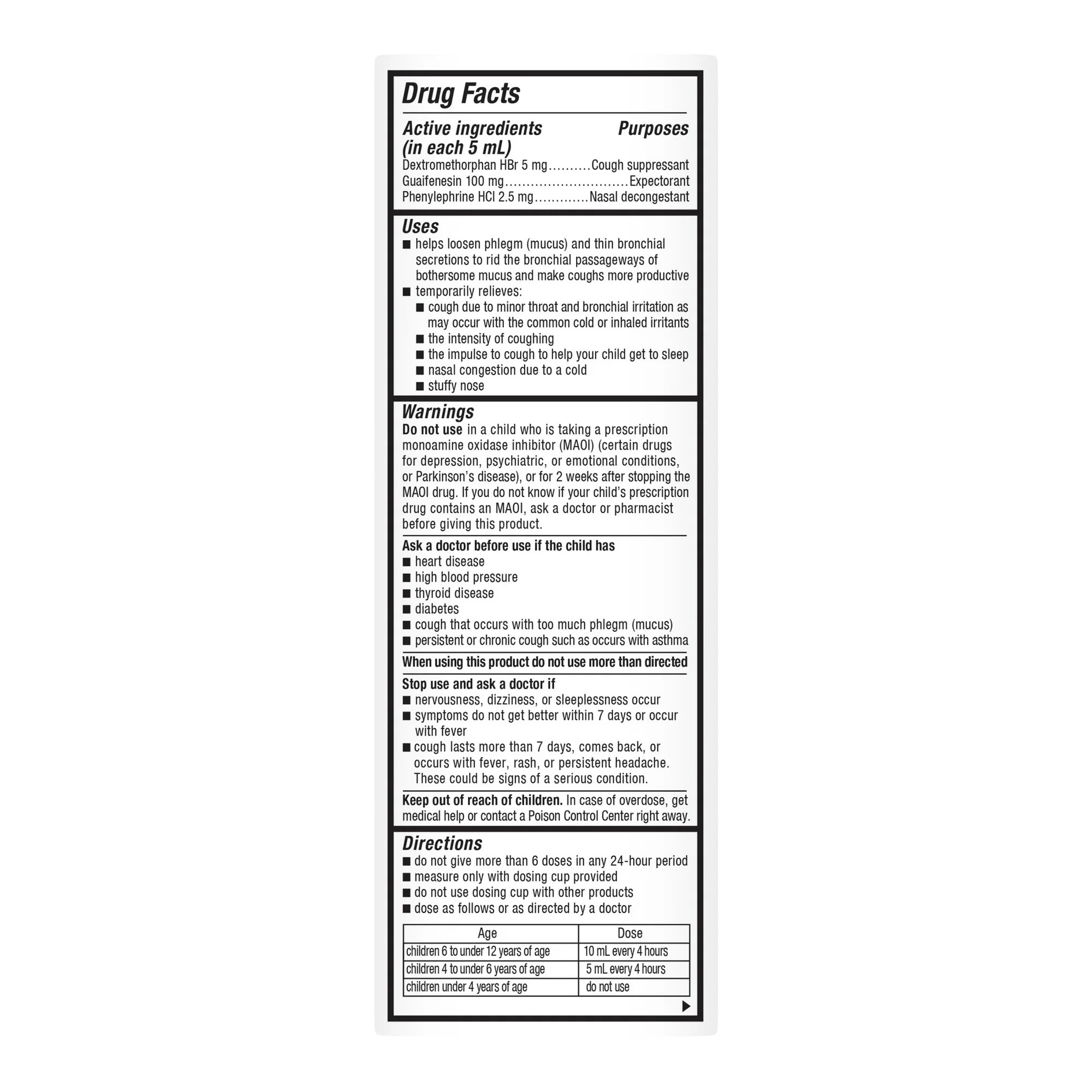 Mucinex Children's Cold & Cough Medicine, Expectorant for Kids, Very Berry Flavor Liquid, 4 fl oz