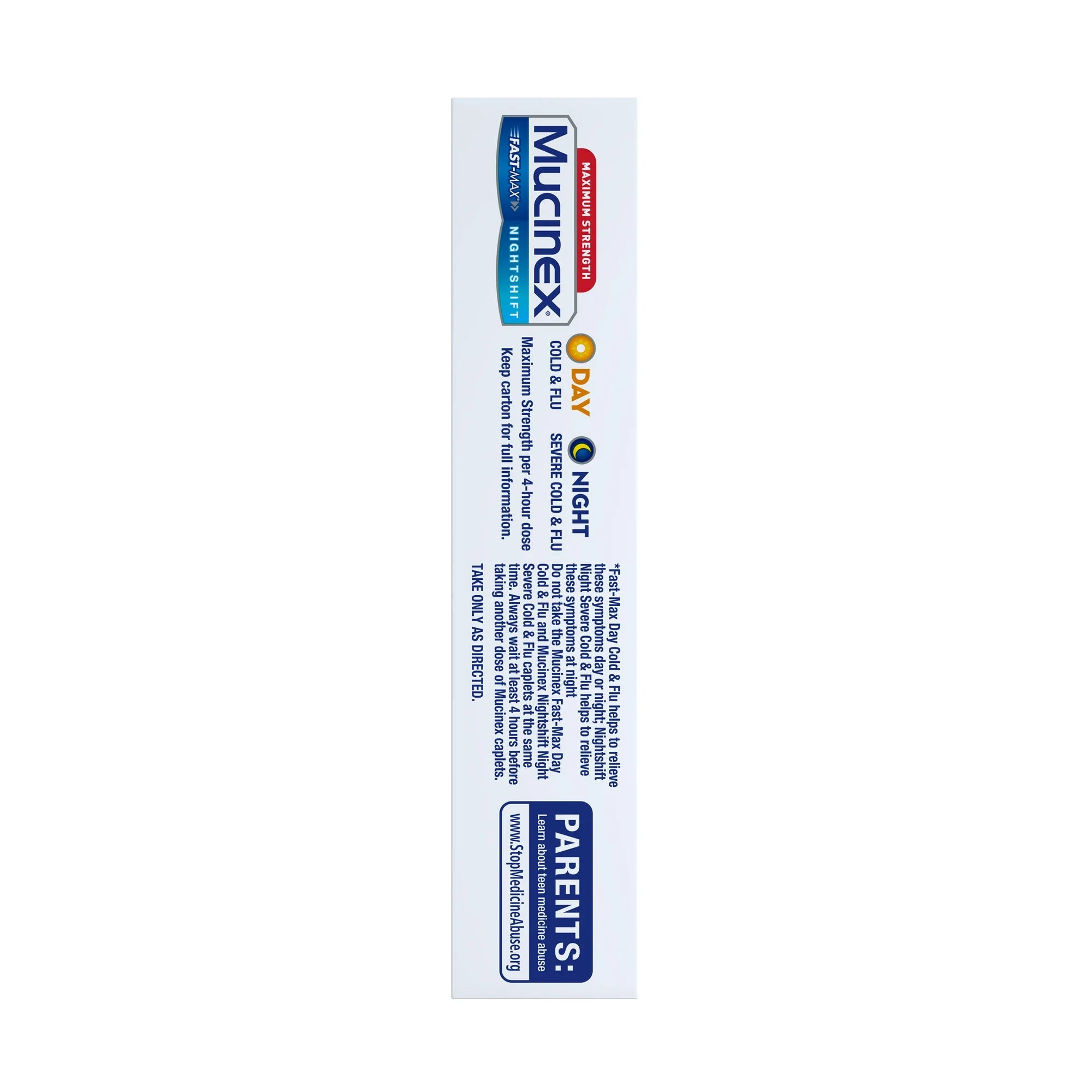 Mucinex Fast-Max Day Cold & Flu & Nightshift Severe Cold & Flu Medicine, Cough Relief, 20 Caplets