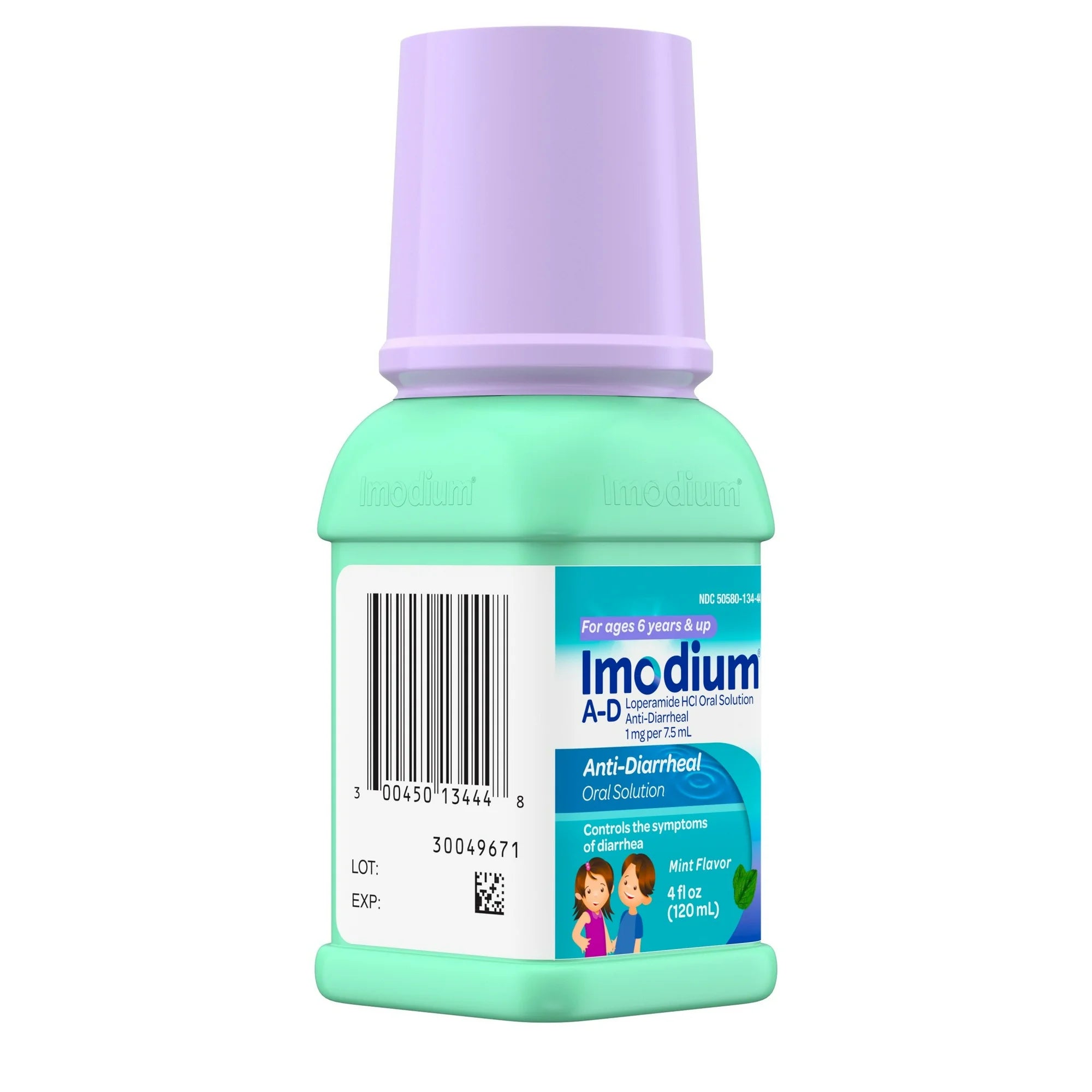 Imodium A-D Liquid Anti-Diarrheal Medicine for Kids, Mint, 4 fl. oz