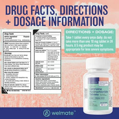 Welmate Allergy Relief | Cetirizine HCl 10 mg |  24 Hour