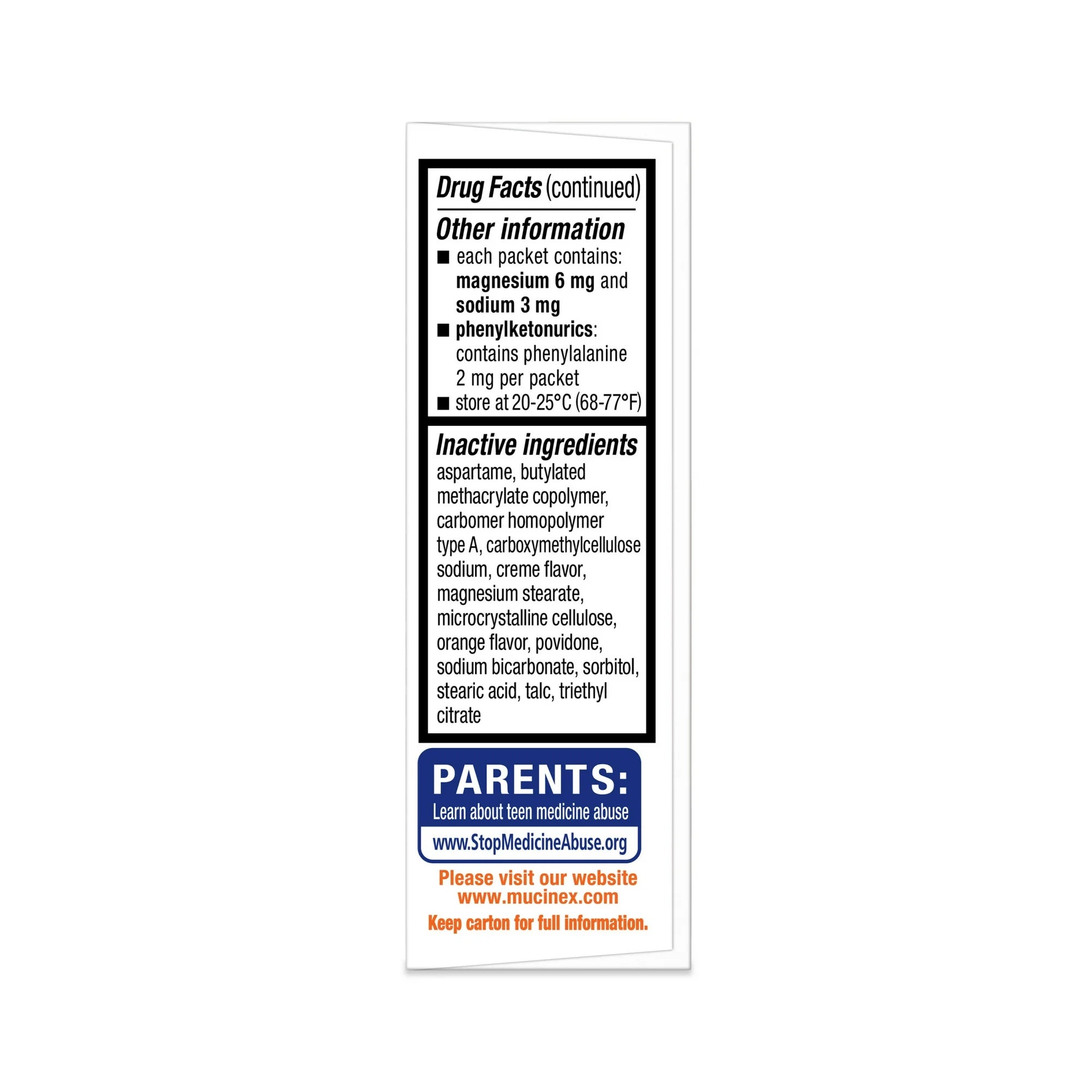 Mucinex Children's Cough Medicine & Expectorant for Kids, OTC Relief, Orange Crème Flavor Mini-Melts, 12 ct