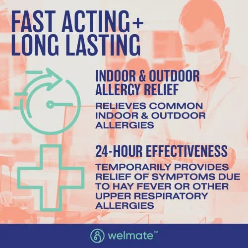 Welmate Allergy Relief | Cetirizine HCl 10 mg |  24 Hour