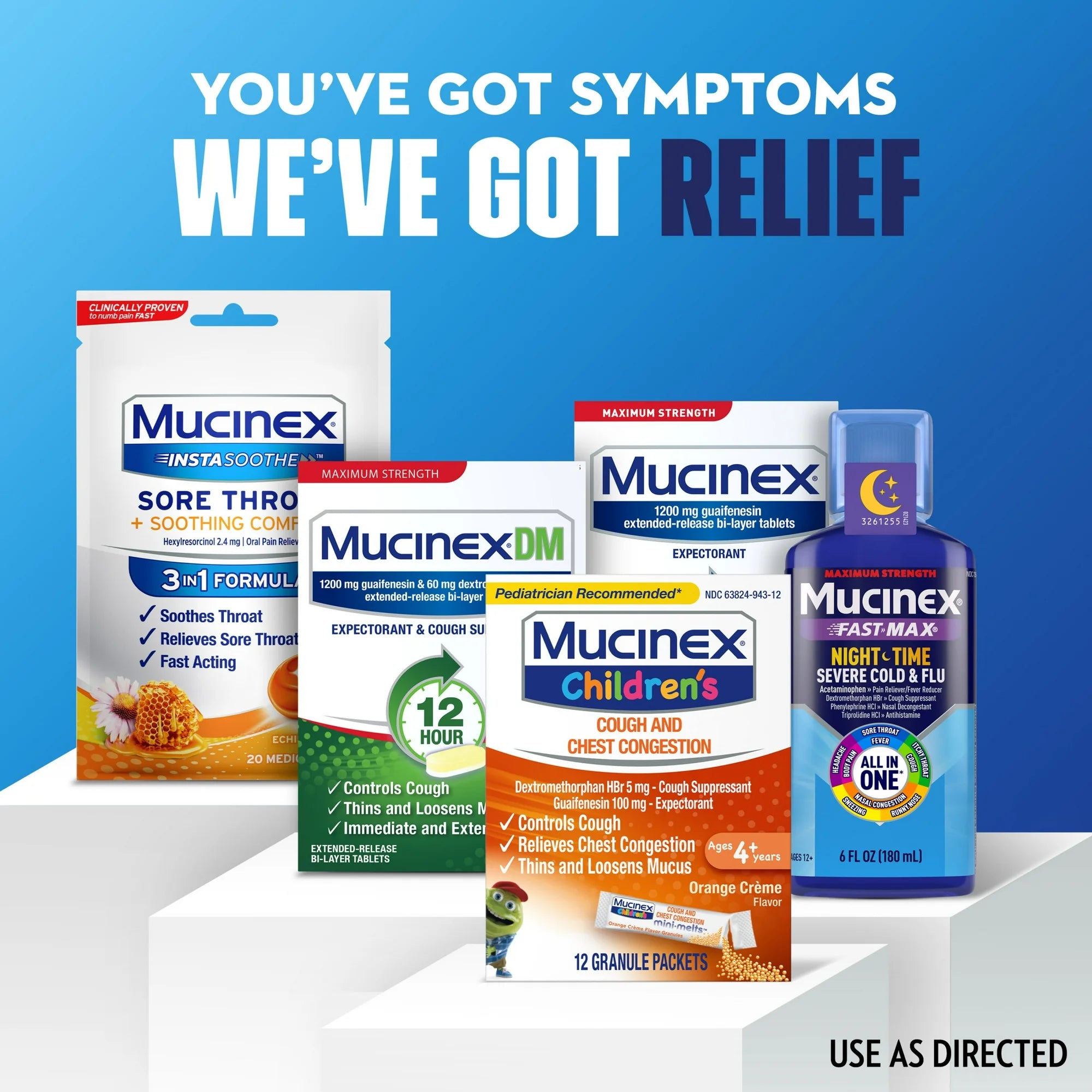 Mucinex Children's Cough Medicine & Expectorant for Kids, OTC Relief, Orange Crème Flavor Mini-Melts, 12 ct