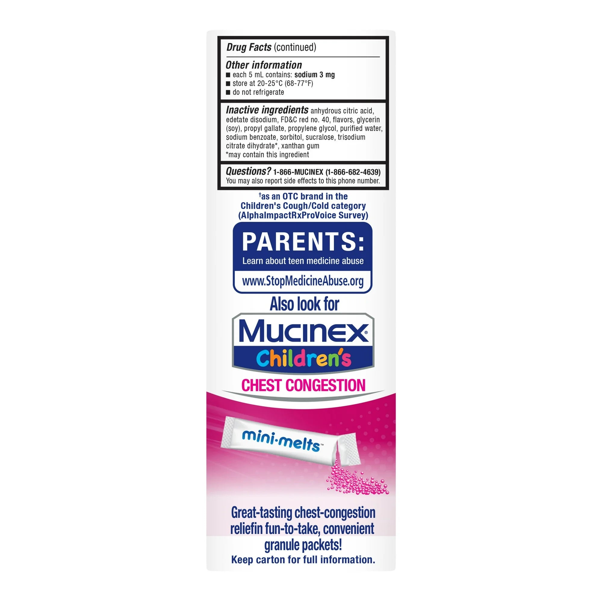 Mucinex Children's Cold & Cough Medicine, Expectorant for Kids, Very Berry Flavor Liquid, 4 fl oz