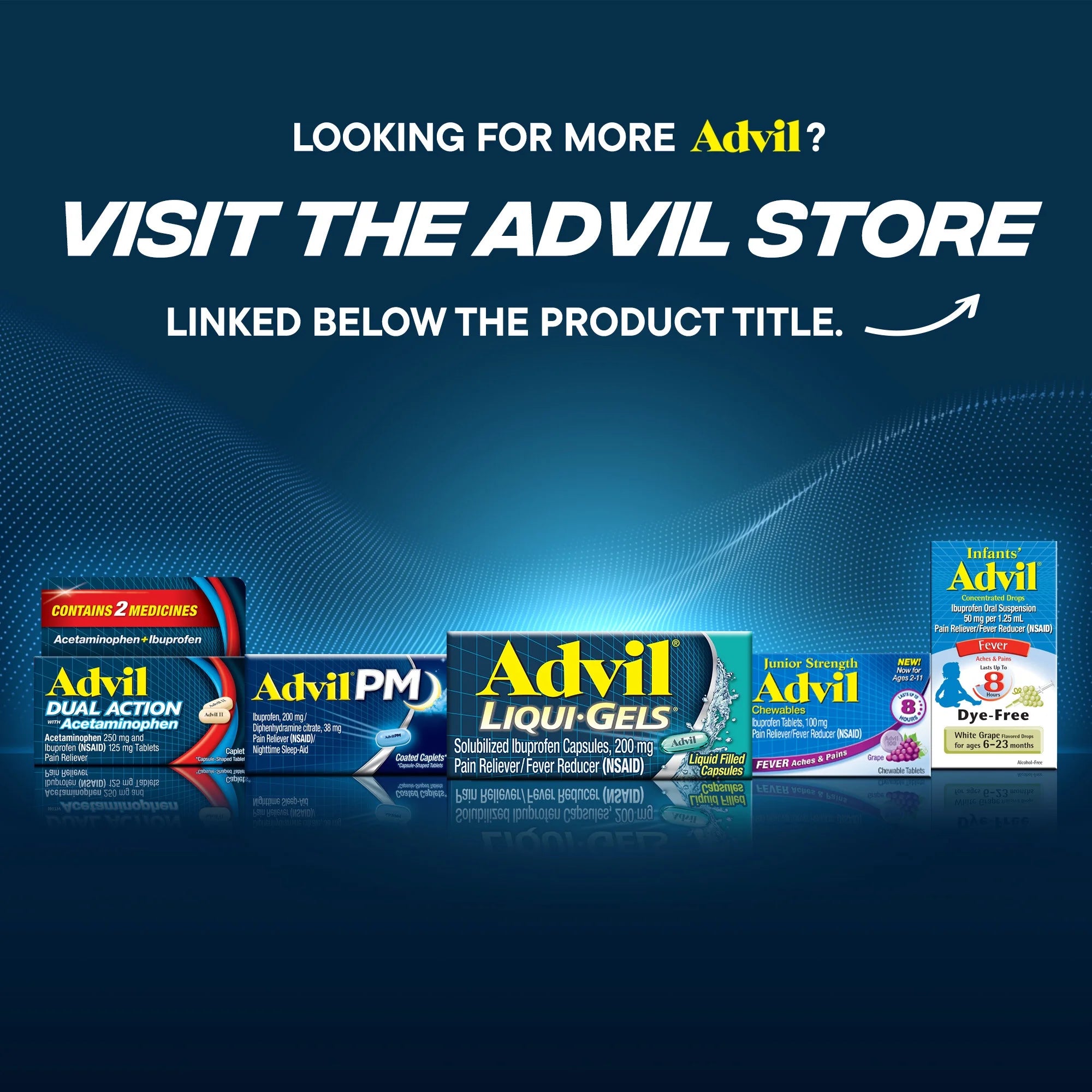 Advil Dual Action Pain Relievers Coated Caplets, 125 mg Ibuprofen and 250 mg Acetaminophen, 72 Count