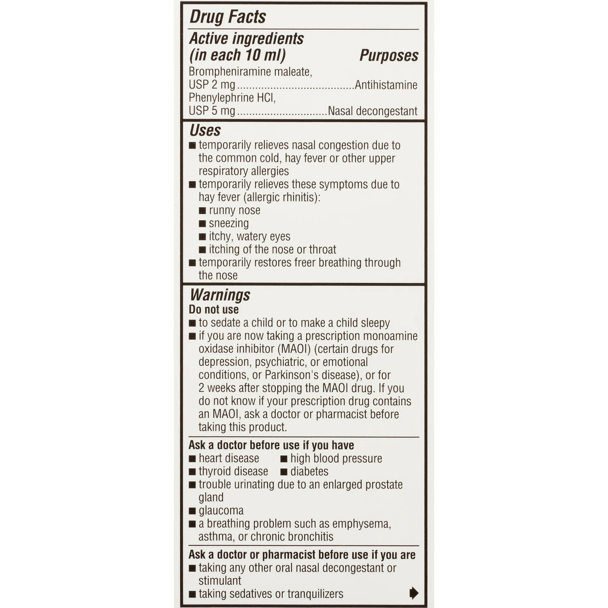 Children's Dimetapp Cold and Allergy, Antihistamine, Alcohol-Free, Liquid Syrup, Grape Flavor, 4 oz.