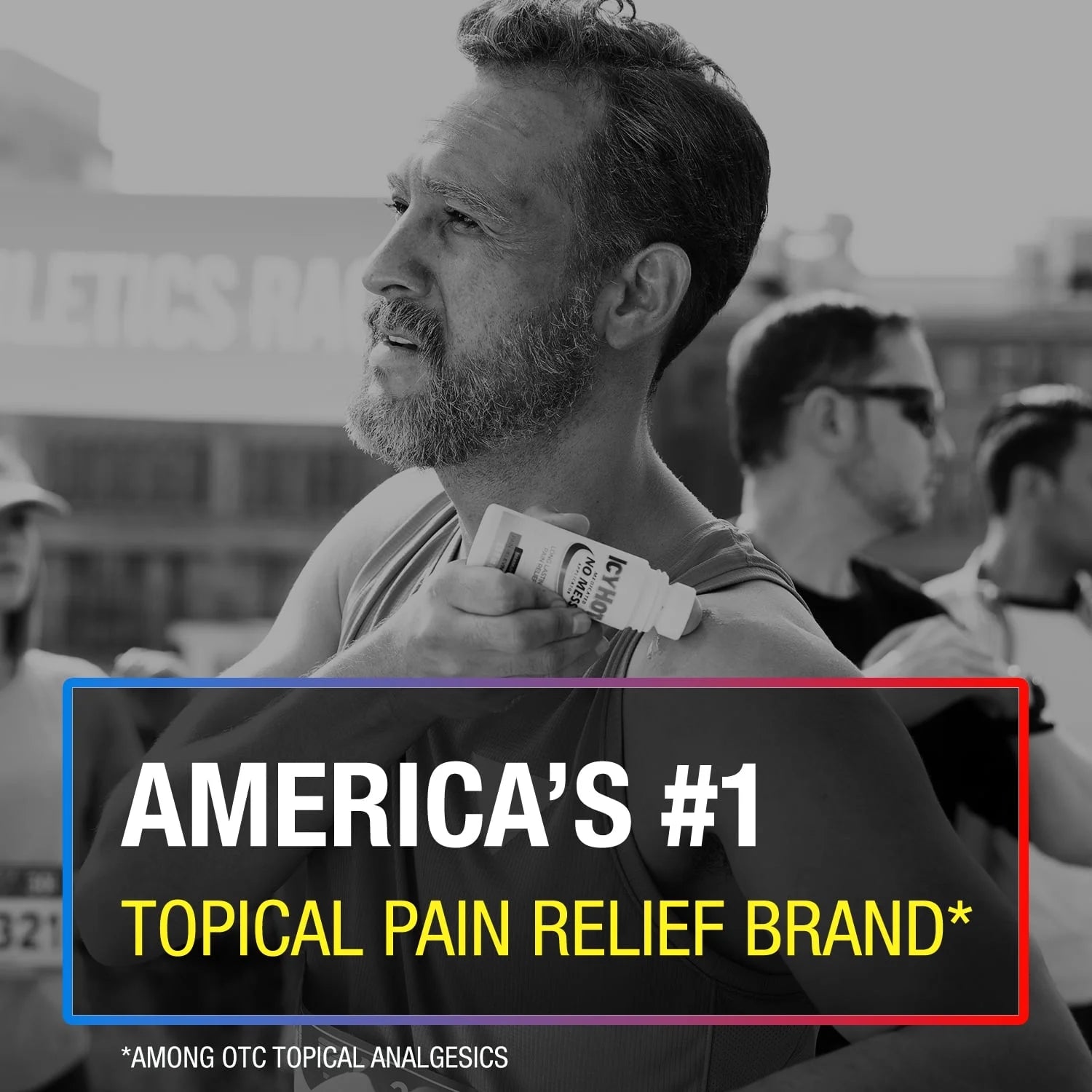 Icy Hot Original Medicated Topical Pain Reliever Liquid and Numbing Muscle Rub for Joint Pain Relief, Roll-On Cream, 16% Menthol, 2.5 fl oz