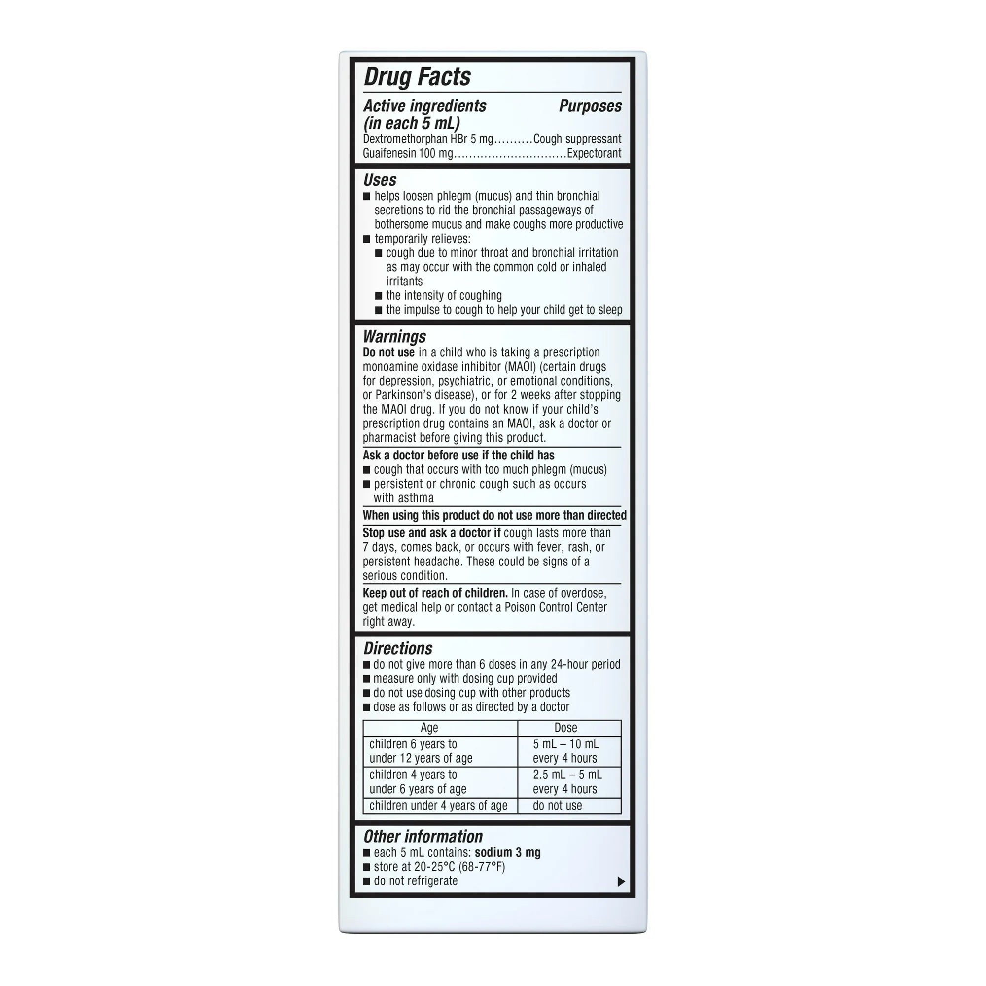 Mucinex Children's Cough Medicine, Liquid Cough Suppressant & Expectorant for Kids, Cherry Flavor, 4 fl oz