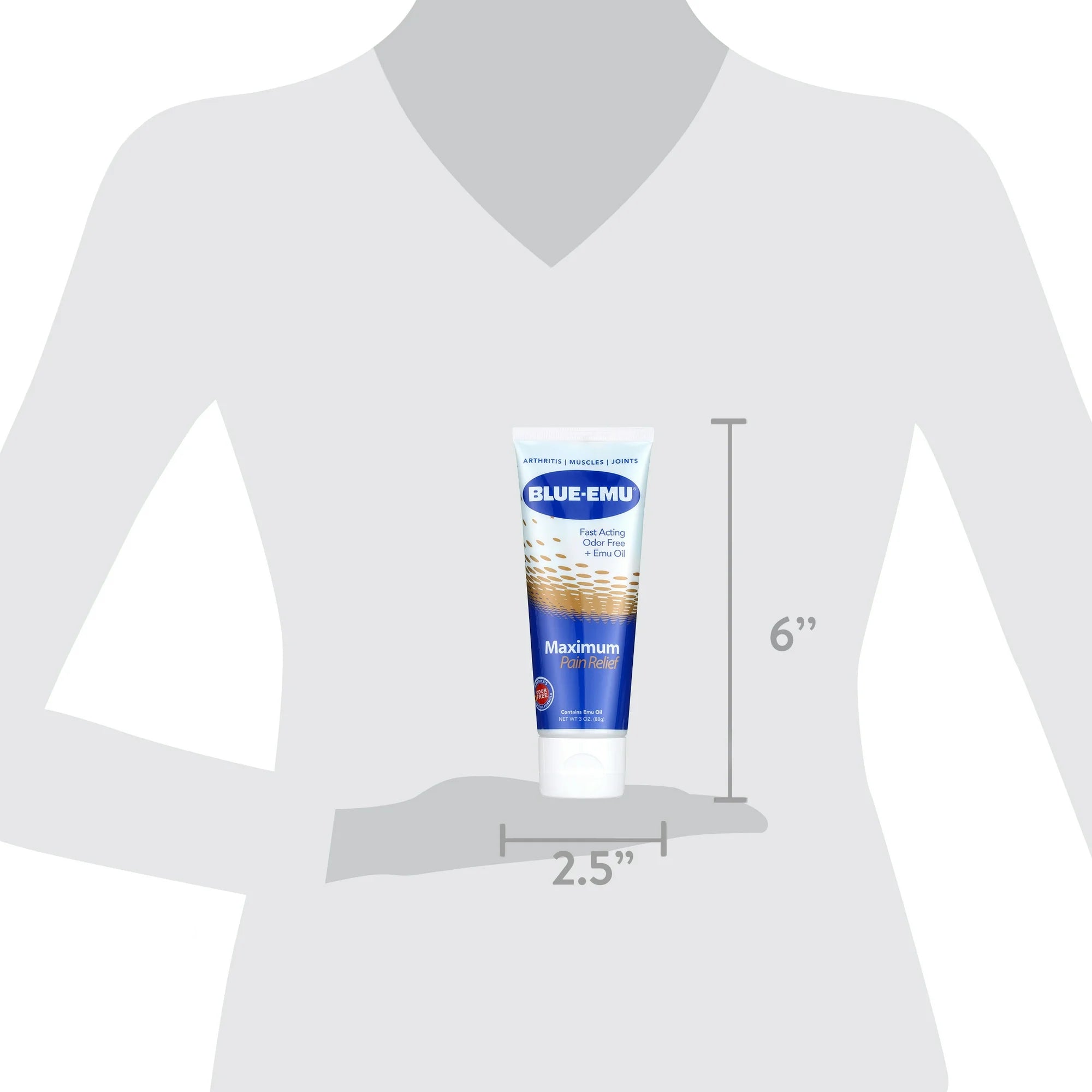 Blue-Emu Maximum Pain Relief Cream for Arthritis, Muscle Pain, and Joint Pain, 3 oz