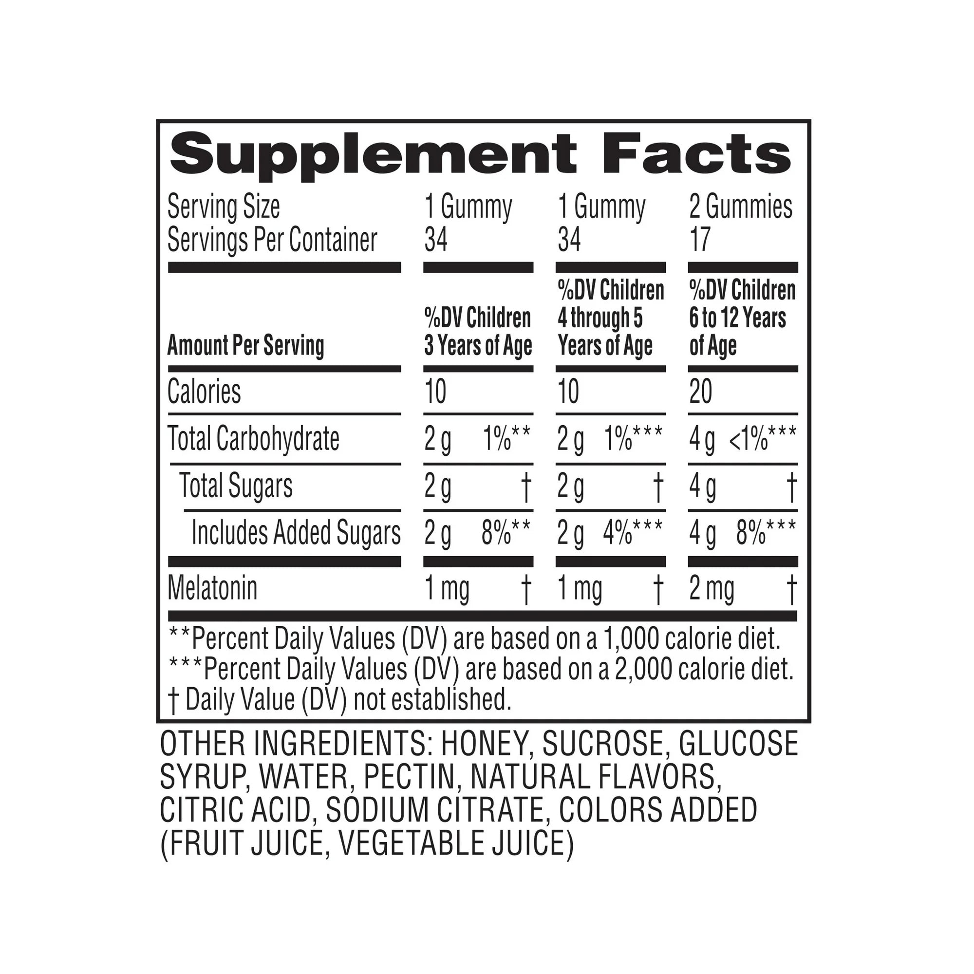 Zarbee’S Children's Sleep Gummies With Melatonin, Drug-Free, Non-Habit Forming, Natural Berry, 34Ct
