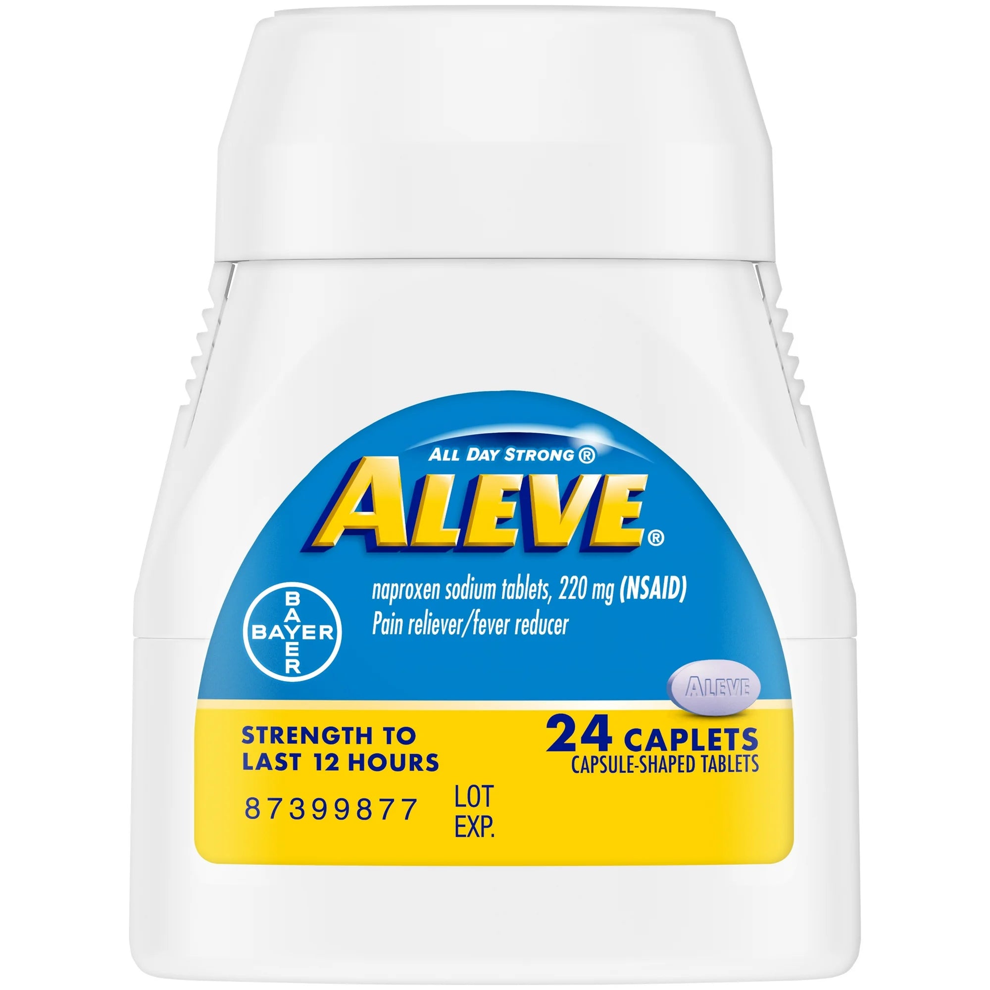Aleve Caplets Naproxen Sodium Pain Reliever