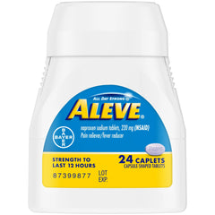 Aleve Caplets Naproxen Sodium Pain Reliever