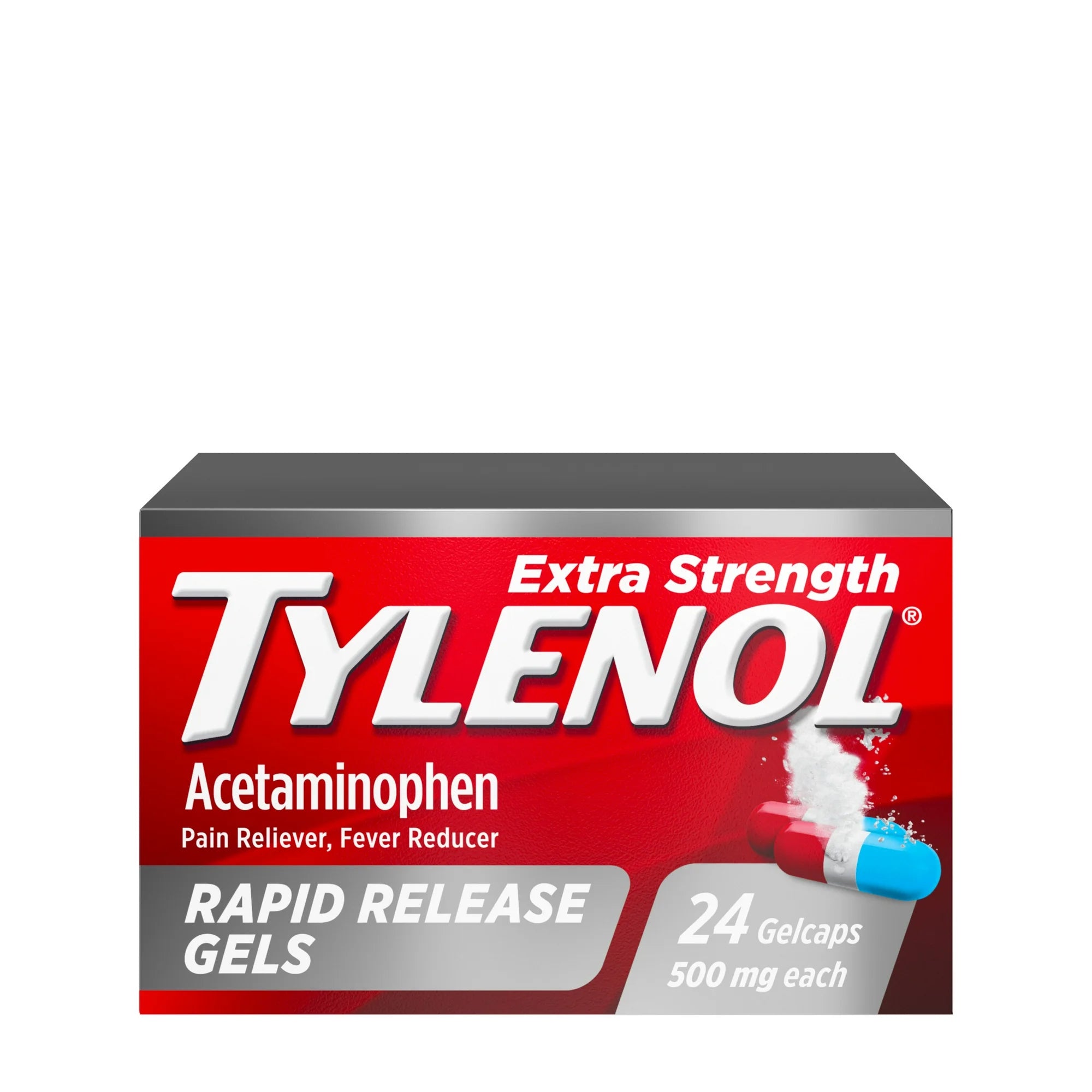 Tylenol Extra Strength 500 mg Acetaminophen Rapid Release Gels,