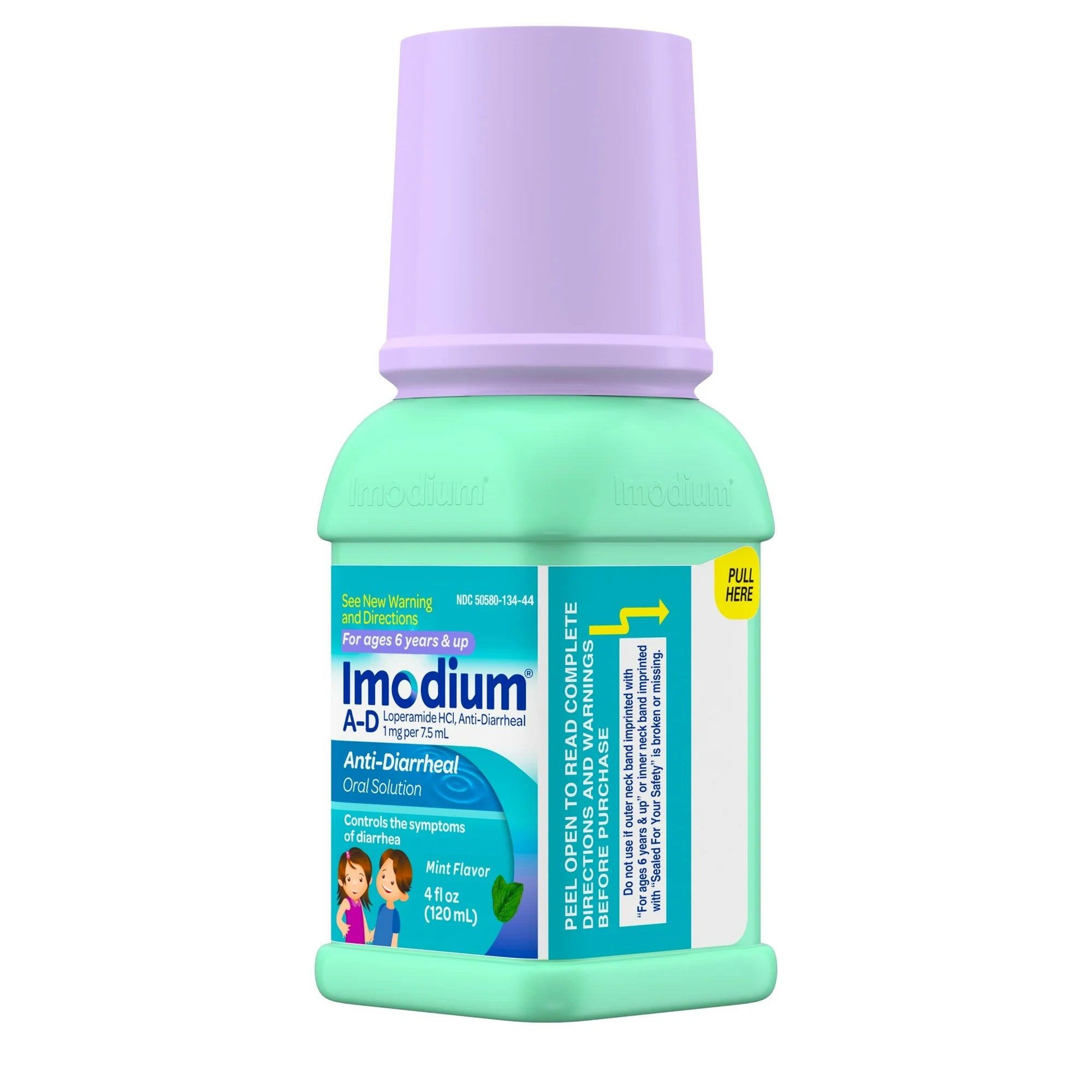 Imodium A-D Liquid Anti-Diarrheal Medicine for Kids, Mint, 4 fl. oz