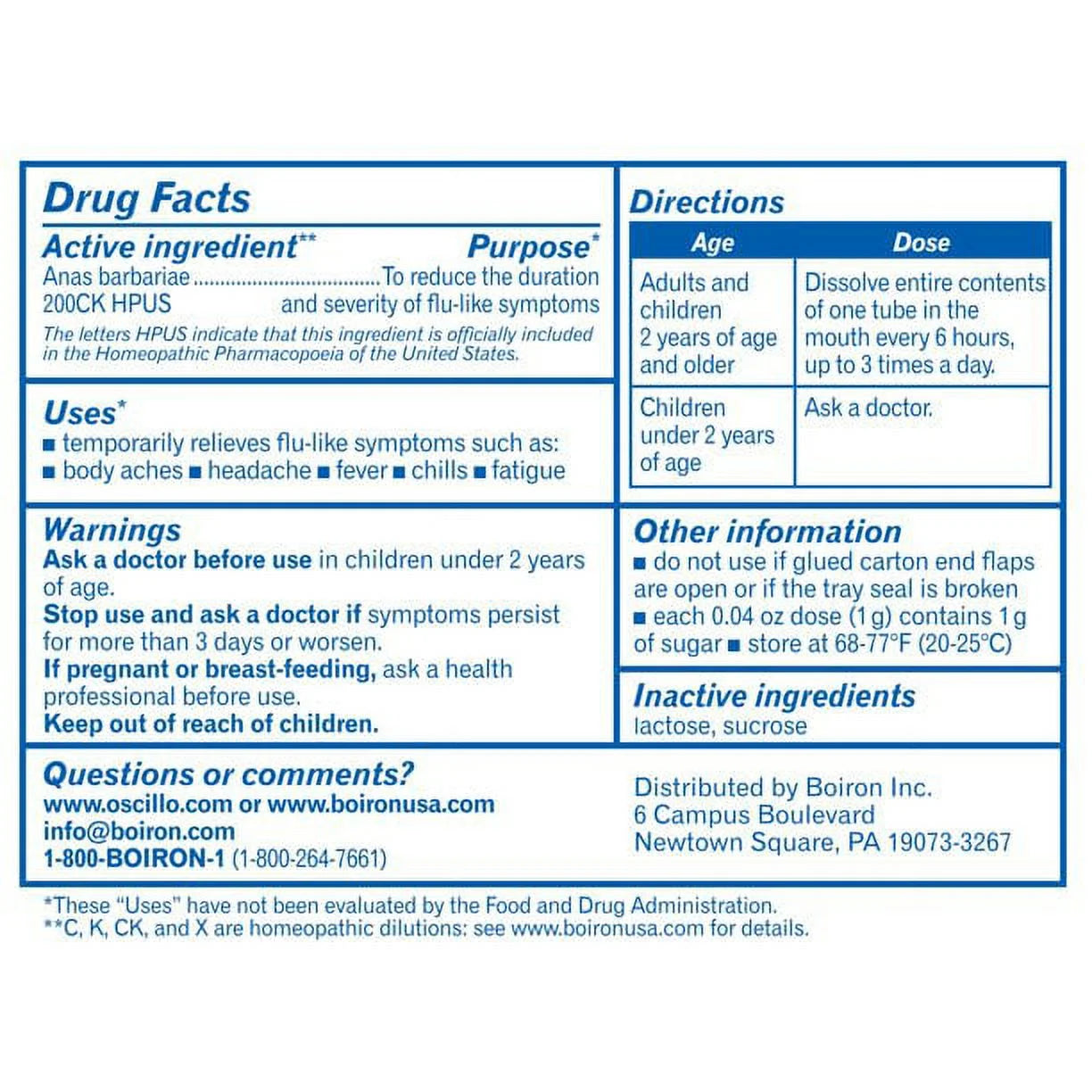 Cold & Flu Oscillococcinum 30 doses