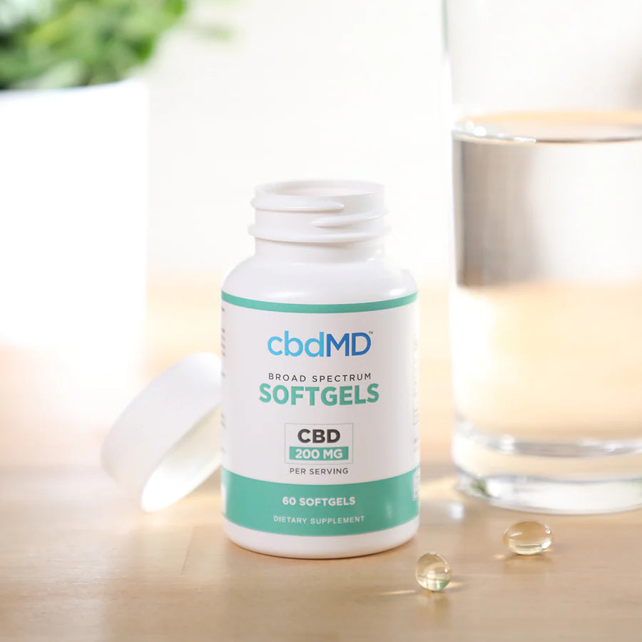 cbdMD Broad Spectrum CBD Softgels