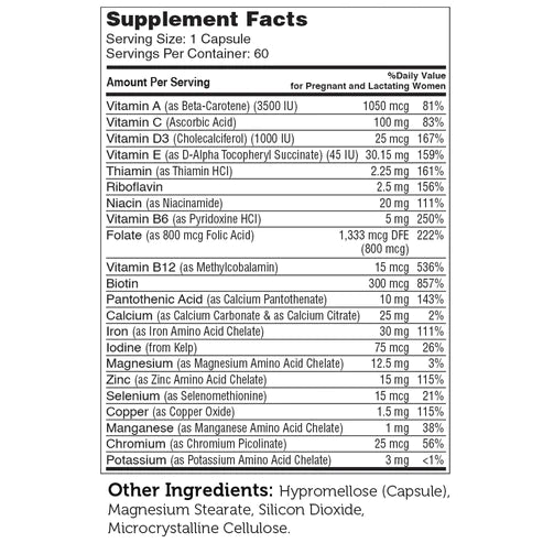 Zahler Total One Prenatal (60) Capsules